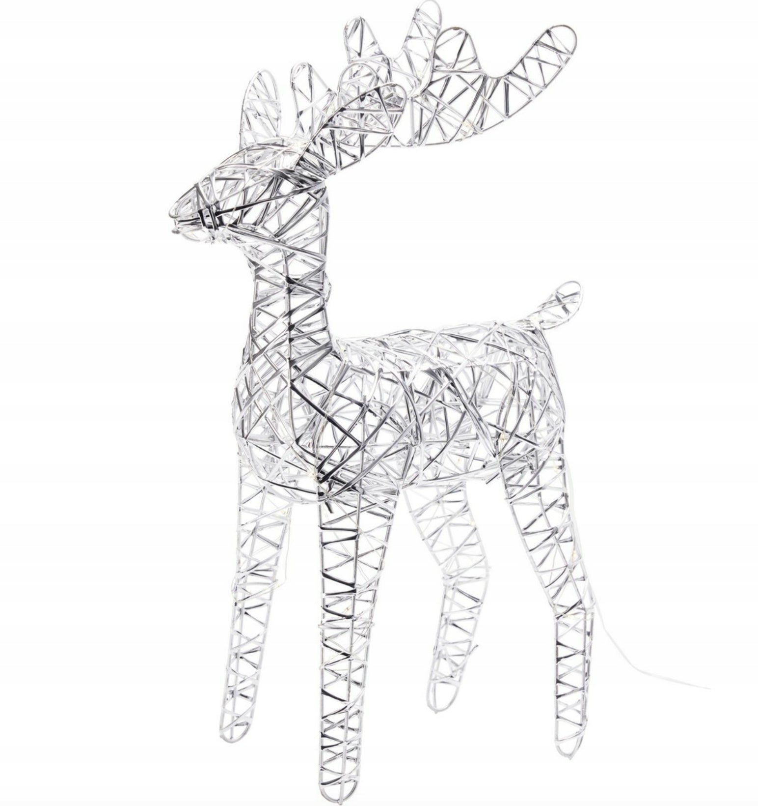 Homesmiths Reindeer 60Cm W Led Silver