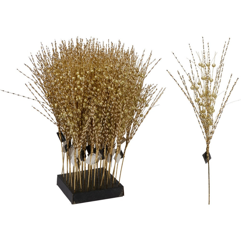 Koopman Branches 80 cm Gold – Christmas Holiday Decoration, Festive Seasonal Garland, Xmas Tree & Wreath Accessory, Indoor & Outdoor Decor, Holiday Craft Accent