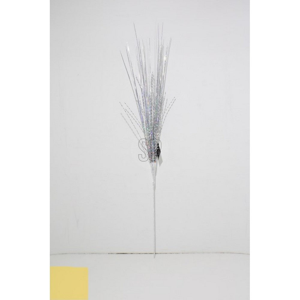 Koopman Branches 80 cm Silver Iridescent – Christmas Holiday Decoration, Festive Seasonal Garland, Xmas Tree & Wreath Accessory, Indoor & Outdoor Decor, Holiday Craft Accent