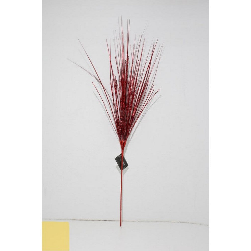 Koopman Branches 80 cm Red Iridescent – Christmas Holiday Decoration, Festive Seasonal Garland, Xmas Tree & Wreath Accessory, Indoor & Outdoor Decor, Holiday Craft Accent