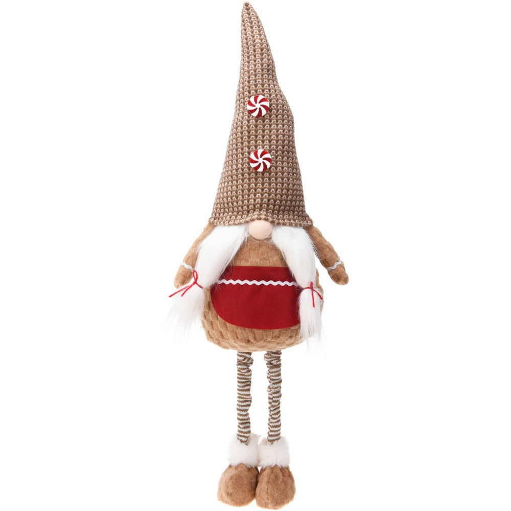 Koopman Gnome Gingerbread Standing Decoration – 95cm Assorted Christmas Holiday Figurine, Seasonal Festive Ornament for Home, Tabletop & Xmas Display