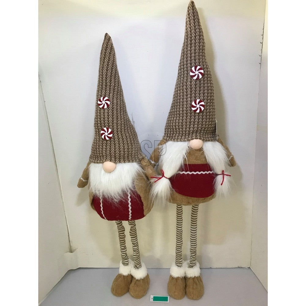 Koopman Gnome Gingerbread Standing Decoration – 95cm Assorted Christmas Holiday Figurine, Seasonal Festive Ornament for Home, Tabletop & Xmas Display