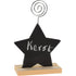 Koopman Name Card Clip with Chalkboard – Table Sign Holder, Memo & Note Display for Home, Office, Parties, Weddings, and Seasonal Holiday Décor