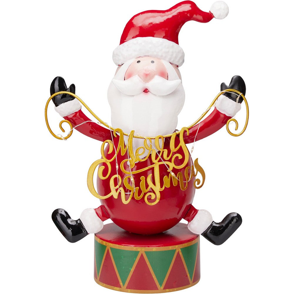Koopman Christmas Decoration with LED – 28cm Festive Xmas Ornament, Holiday Seasonal Decor for Home, Tabletop, and Office Display