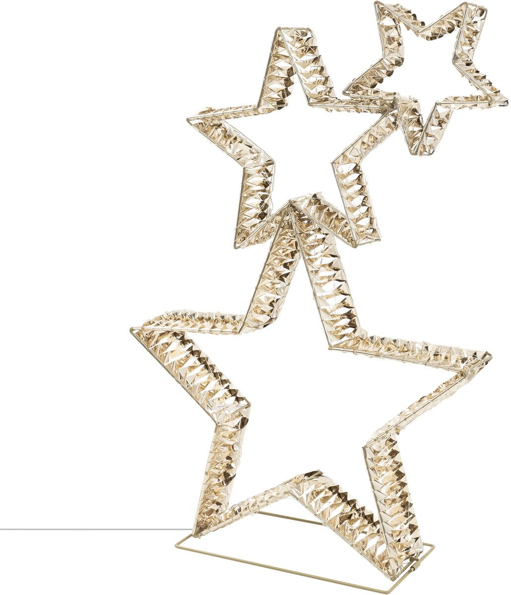 Homesmiths Stars Led 80Cm Gold