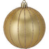 Koopman Christmas Balls, Xmas Ornaments, Holiday Seasonal Decoration for Christmas Tree, Home, Office, Party  & Festive Holiday Display Set of 6 - Gold