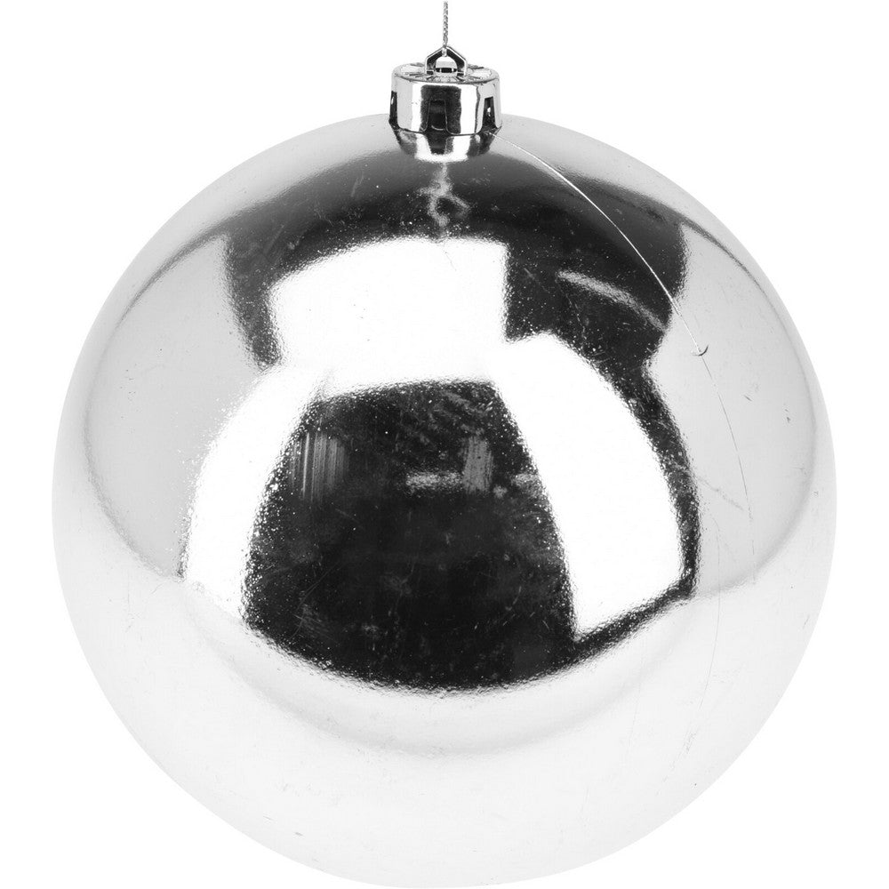 Koopman Christmas Ball – 140mm Silver Assorted Xmas Ornament, Holiday Seasonal Decoration for Tree, Home, Office, Party & Festive Display