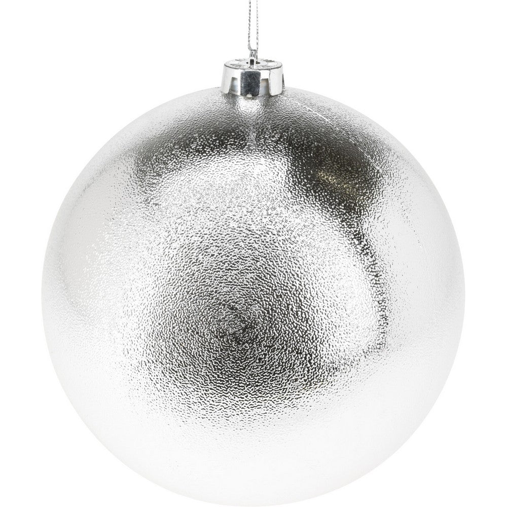 Koopman Christmas Ball – 140mm Silver Assorted Xmas Ornament, Holiday Seasonal Decoration for Tree, Home, Office, Party & Festive Display