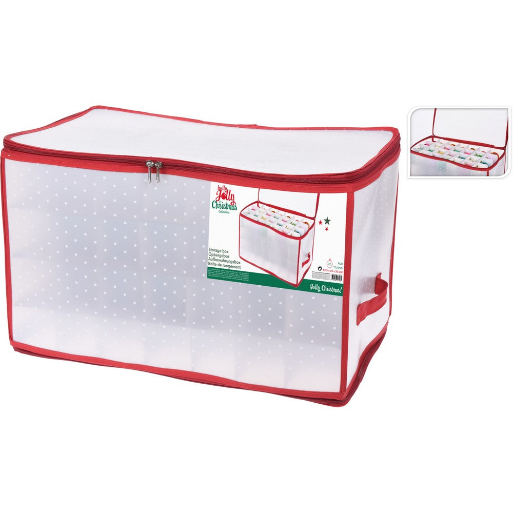 Koopman Storage Box – 58x34x34cm Large Organizer, Durable Container for Home, Office, Garage, Toys, Seasonal & Holiday Storage
