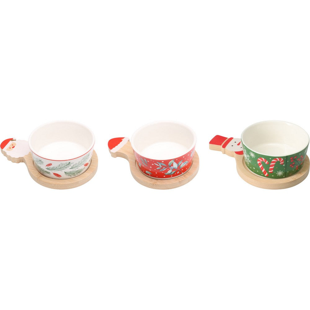 Koopman 6-Piece Christmas Serving Set – Holiday Tableware, Festive Seasonal Plates & Bowls, Xmas Kitchen & Dining Decor, Holiday Entertaining Essentials