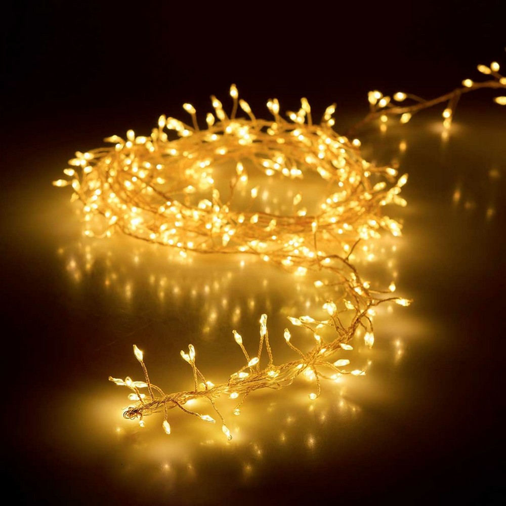 Koopman Silver Wire 100 LED Warm White IP44 – Christmas Holiday String Lights, Festive Outdoor & Indoor Decor, Xmas Party Lighting, Waterproof Holiday Decoration