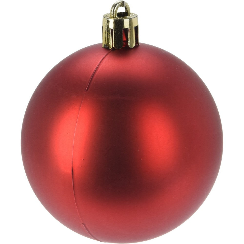 Koopman Christmas Ball, Xmas Ornaments, Holiday Seasonal Decoration for Tree, Home, Office, Party & Festive Display - Set of 32, Red