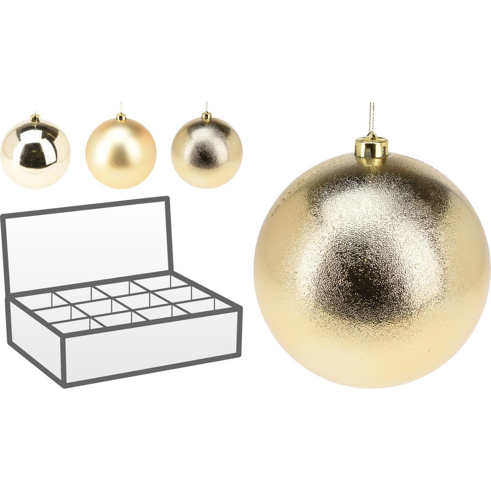 Koopman Christmas Ball – 180mm Gold Xmas Ornament, Holiday Seasonal Decoration for Tree, Home, Office, Party & Festive Display