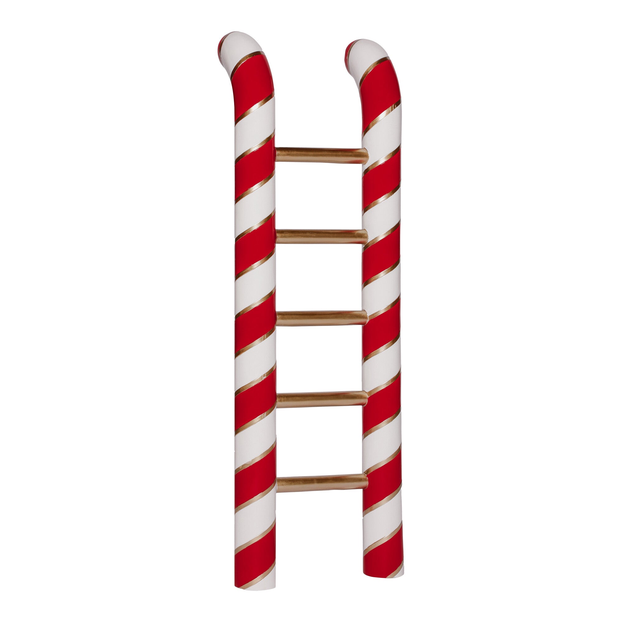 Homesmiths Candy Cane Ladder 122Cm Red & White