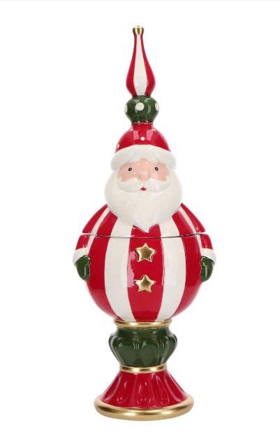 Homesmiths Candy Jar Santa Ceramic 18X15.5X47Cm