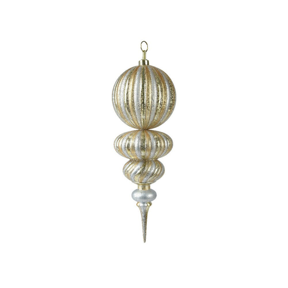 Homesmiths Ornament polystyrene shiny Gold & Silver