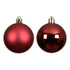 Kaemingk Baubles Polystyrene Shiny & Matt Red Xmas Balls, Lightweight Plastic Christmas for Xmas Tree & Festive Decorations, 6 Piece Set (8cm)