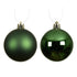Kaemingk Pine Green Xmas Baubles Polystyrene Shiny & Matt Finish, Premium Xmas Tree & Festive Decorations Balls – 4 Piece Set (10cm)