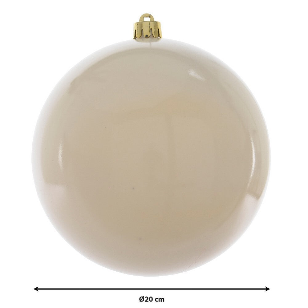 Kaemingk Wool White Xmas Bauble Polystyrene Shiny for Xmas Tree & Festive Decorations Balls– 20cm