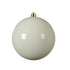 Kaemingk Wool White Xmas Bauble Polystyrene Shiny for Xmas Tree & Festive Decorations Balls– 20cm