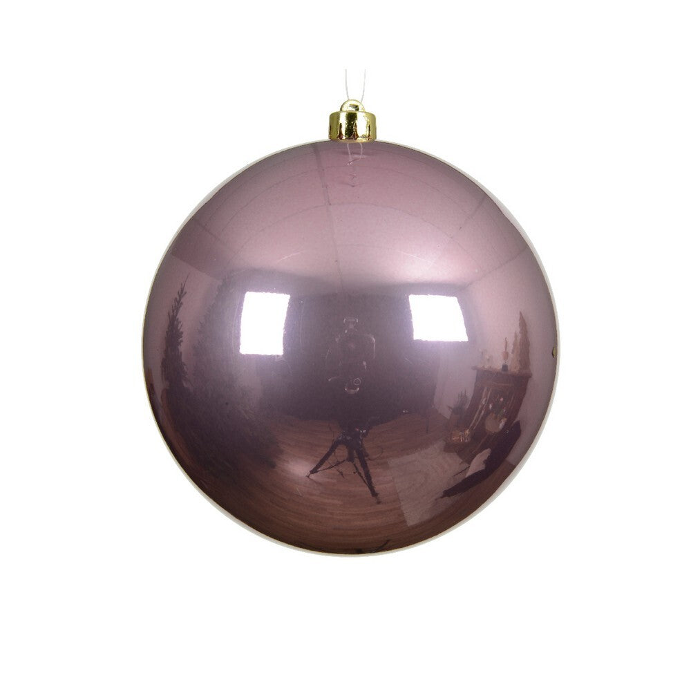 Kaemingk Vintage Pink Xmas Bauble Polystyrene Shiny for Xmas Tree, & Festive Decorations Balls – 14cm