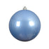 Kaemingk  Shiny Sky Blue Polystyrene Christmas Bauble,  Tree Decoration, Decorative Bauble & Festive Christmas Ornament Balls -14cm