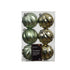 Homesmiths Bauble polystyrene matt-shiny-glitter glitter mix Rosemary Green 8Cm