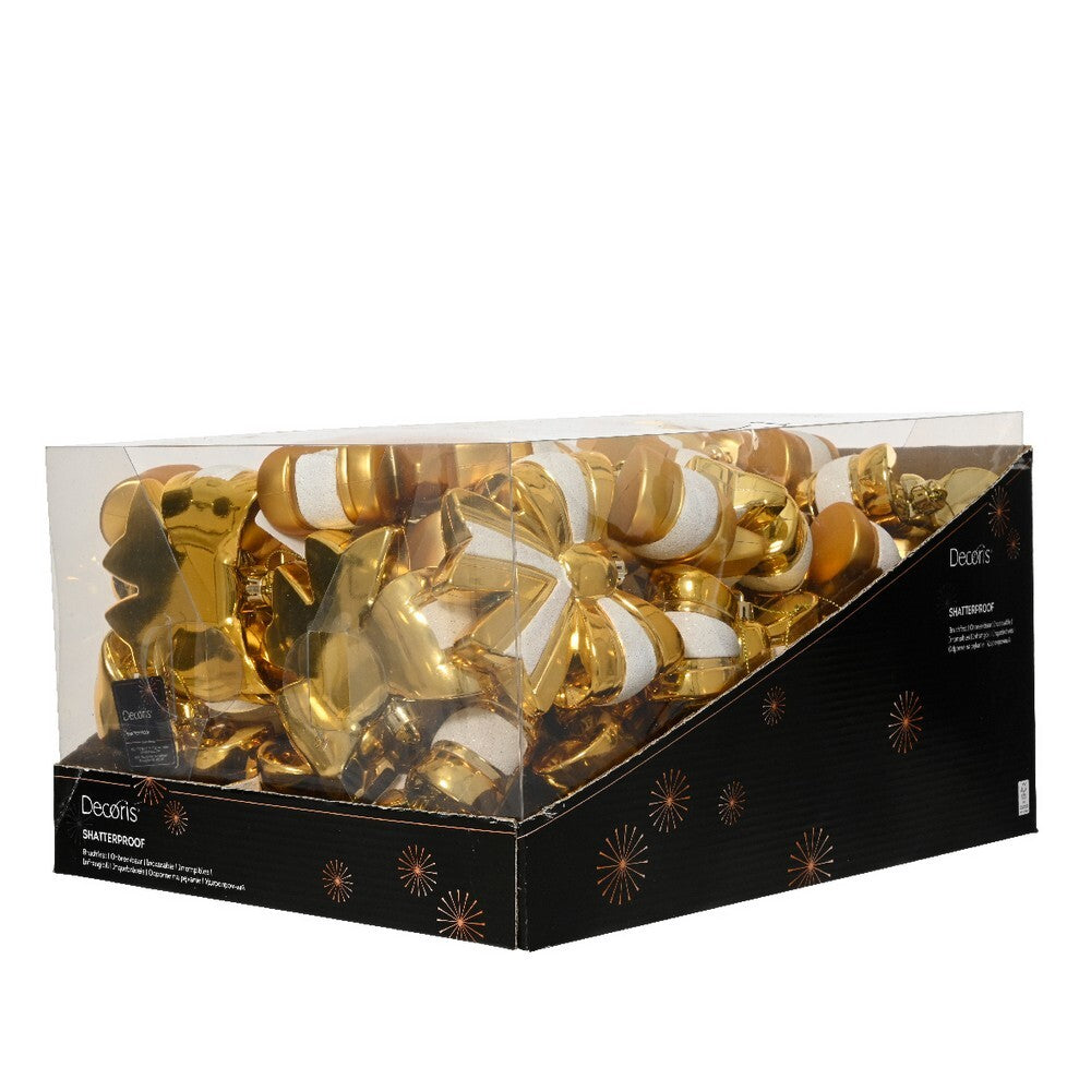 Kaemingk Gold Shatterproof Christmas Bow Decoration for Indoor & Outdoor Tree & Holiday Décor – 12cm, 1-Piece