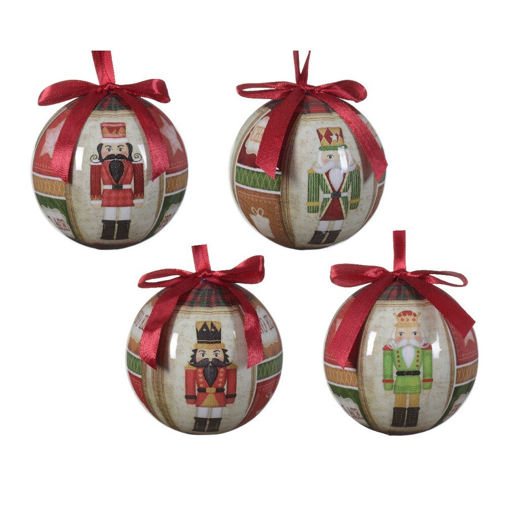 Kaemingk Multicolor Christmas Bauble Polyfoam Ornament for Indoor & Outdoor Tree Decoration– 9.3cm, 1-Piece Assorted