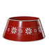 Kaemingk Red Iron Christmas Tree Ring – Festive Base Cover for Indoor & Outdoor Holiday Decoration