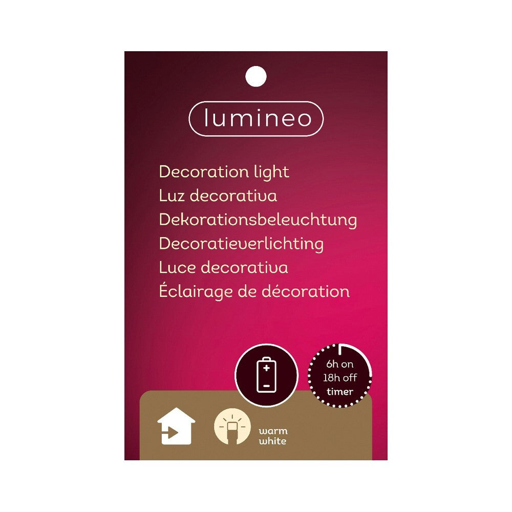 Kaemingk Assorted Glass Christmas Tree with Micro LED Lights Steady Glow, Indoor Decoration– 25.4cm