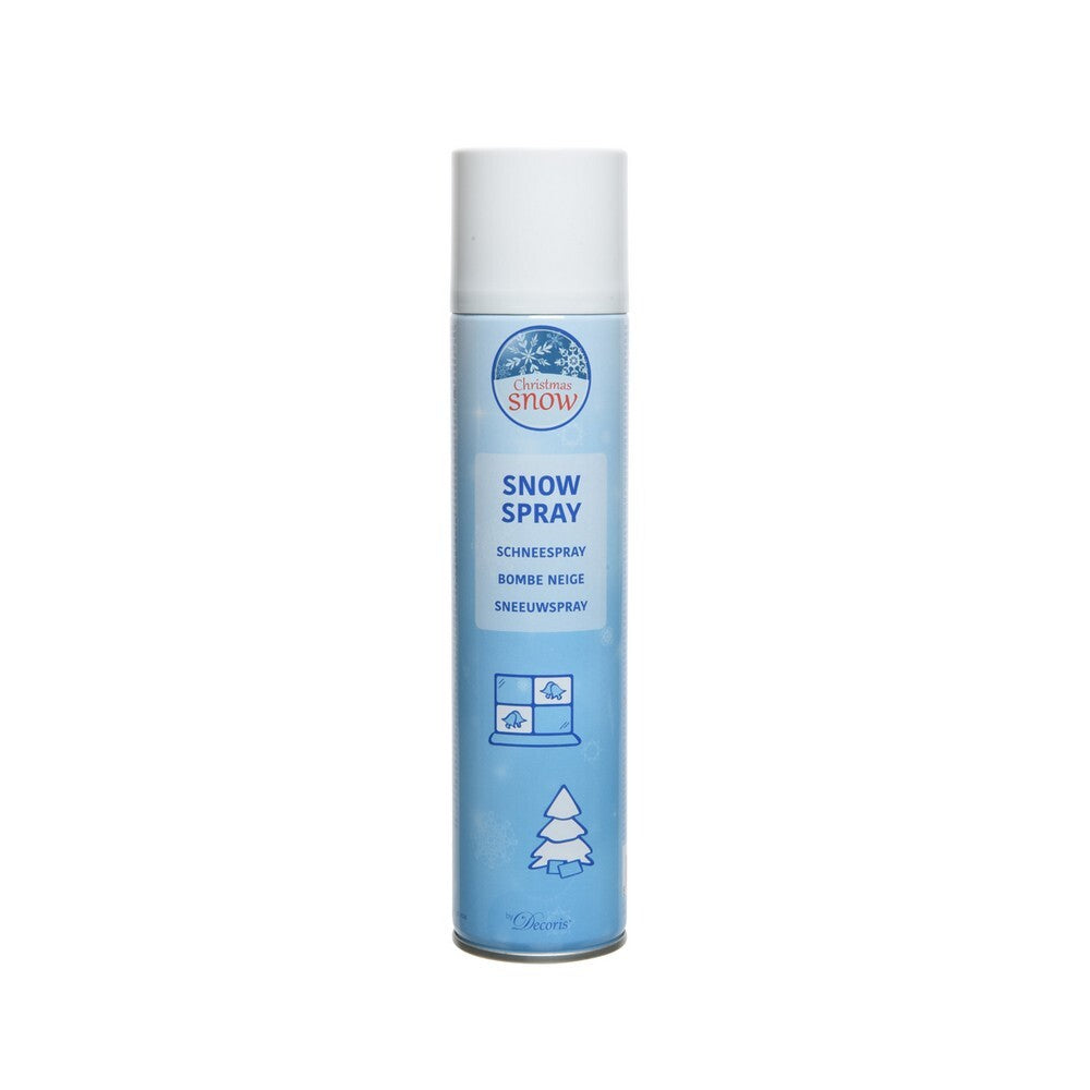 Kaemingk White Snow Spray – Metal Can Artificial Snow for Christmas Tree, Windows & Holiday Decoration