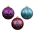 Kaemingk Polystyrene Christmas Figure  Shiny & Matte Pearl Gloss Ornaments for Tree, Table & Holiday Décor,3-Piece Set – 20cm