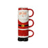 Kaemingk Dolomite Santa Mug Christmas Coffee & Tea Cup for Holiday Dining & Festive Gifting, 3-Piece Set – Assorted