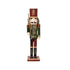 Kaemingk Pinewood Nutcracker Red Christmas Decoration for Tree, Shelf & Holiday Display– 89cm