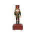 Kaemingk Red Nutcracker Music Box  Pinewood Christmas Ornament for Home & Tree Display– 30cm