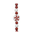 Kaemingk Red & White Polyfoam Christmas Garland Holiday Crafts Décor for Indoor Decoration & Outdoor Tree Decoration– 180cm