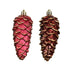Kaemingk Red Shiny & Glitter Polystyrene Pinecone – 11.5cm Christmas Ornament for Holiday Crafts, Festive Décor, Indoor & Outdoor Tree Decoration