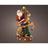 Kaemingk Micro LED Santa Polyresin – 33.5cm Indoor Flashing Effect Christmas Ornament for Holiday Crafts, Festive Décor & Indoor Tree Display