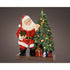 Kaemingk Micro LED Santa Polyresin – 30cm Indoor Steady Warm White Christmas Ornament for Holiday Crafts, Festive Décor & Indoor Tree Display