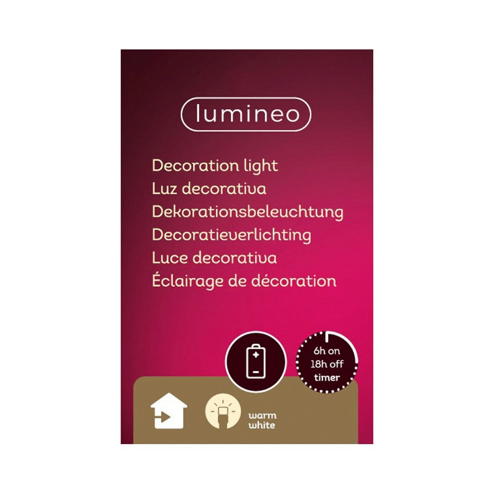 Kaemingk Micro LED Santa Polyresin – 30cm Indoor Steady Warm White Christmas Ornament for Holiday Crafts, Festive Décor & Indoor Tree Display