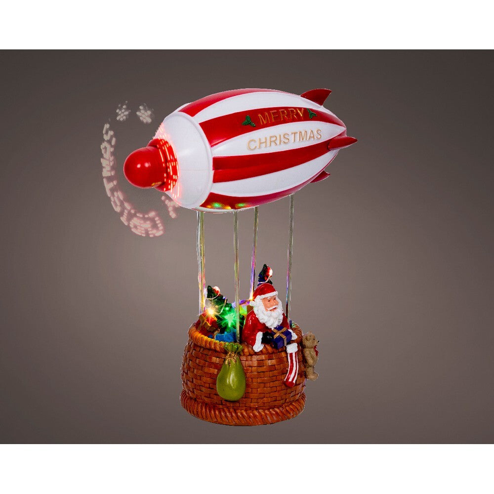 Kaemingk LED Polyresin Scenery – 20.5cm Indoor Steady Christmas Ornament for Holiday Crafts, Festive Décor & Indoor Tree Display