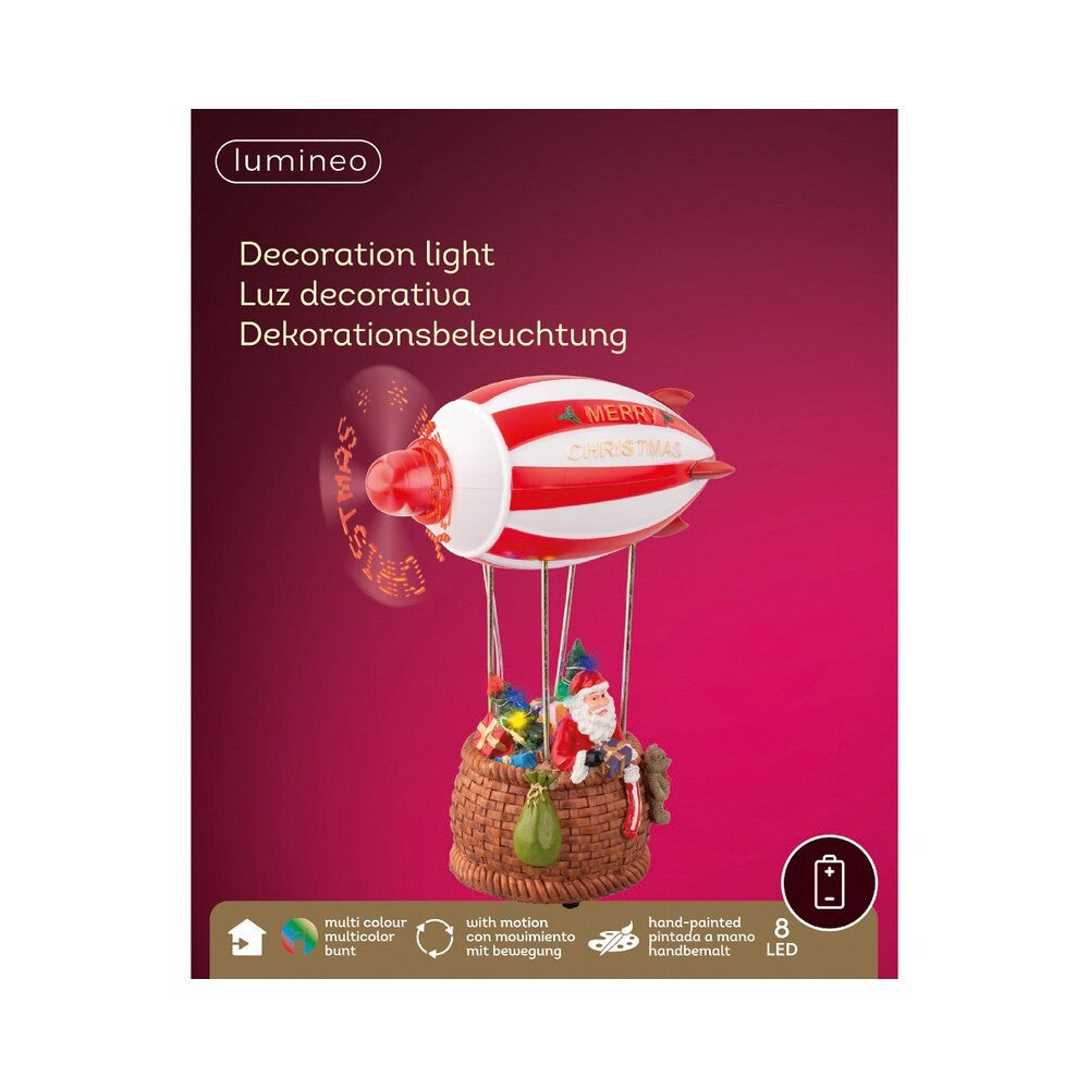 Kaemingk LED Polyresin Scenery – 20.5cm Indoor Steady Christmas Ornament for Holiday Crafts, Festive Décor & Indoor Tree Display