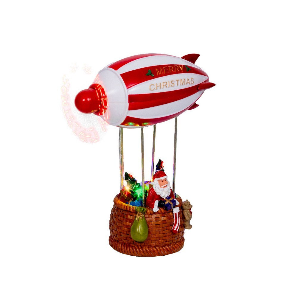 Kaemingk LED Polyresin Scenery – 20.5cm Indoor Steady Christmas Ornament for Holiday Crafts, Festive Décor & Indoor Tree Display