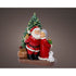 Kaemingk Micro LED Santa Polyresin – 24.5cm Indoor Steady Christmas Ornament for Holiday Crafts, Festive Décor & Indoor Tree Display