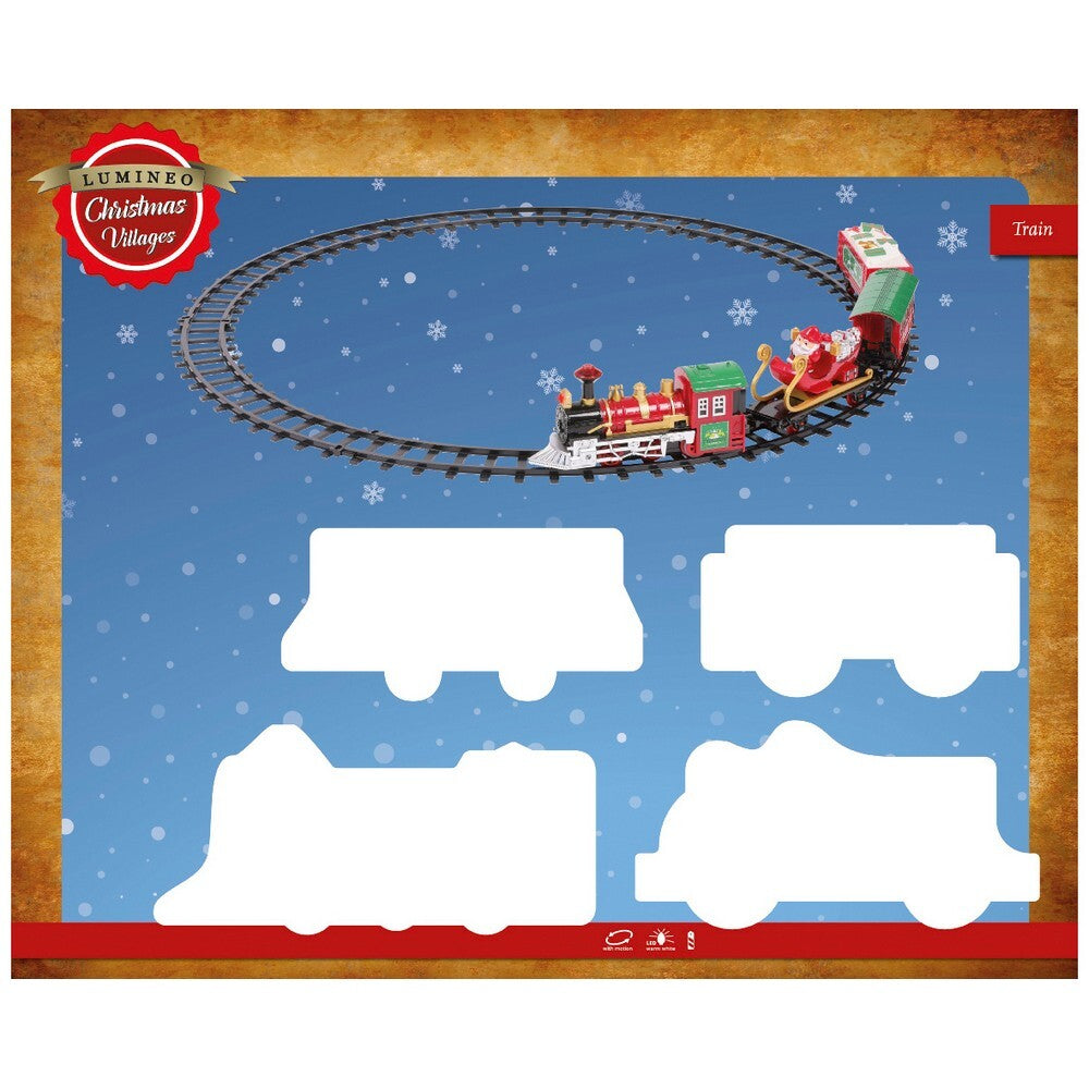 Kaemingk LED Train – Plastic Indoor Christmas Ornament with Warm White Lights for Holiday & Seasonal Décor
