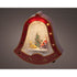 Kaemingk 20.7?cm LED Christmas Bell Ornament – Indoor Holiday Decoration with Warm White Lights, Water Spinner Effect, Festive Tabletop Décor, Seasonal Christmas & Holiday Home Ornament