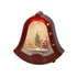 Kaemingk 20.7?cm LED Christmas Bell Ornament – Indoor Holiday Decoration with Warm White Lights, Water Spinner Effect, Festive Tabletop Décor, Seasonal Christmas & Holiday Home Ornament