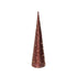 Kaemingk 80?cm Micro LED Cone – Red Paper Indoor Christmas Ornament with Warm White Lights for Holiday Decoration & Indoor Seasonal Display