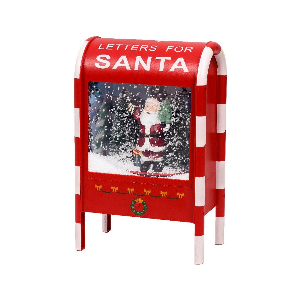 Homesmiths LED mailbox plastic snowfall function indoor Cool White 33Cm